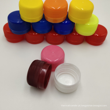 Tampa de garrafa de plástico colorida personalizável para garrafas tamanho variado